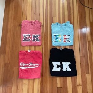 Sigma kappa shirts! Never worn.